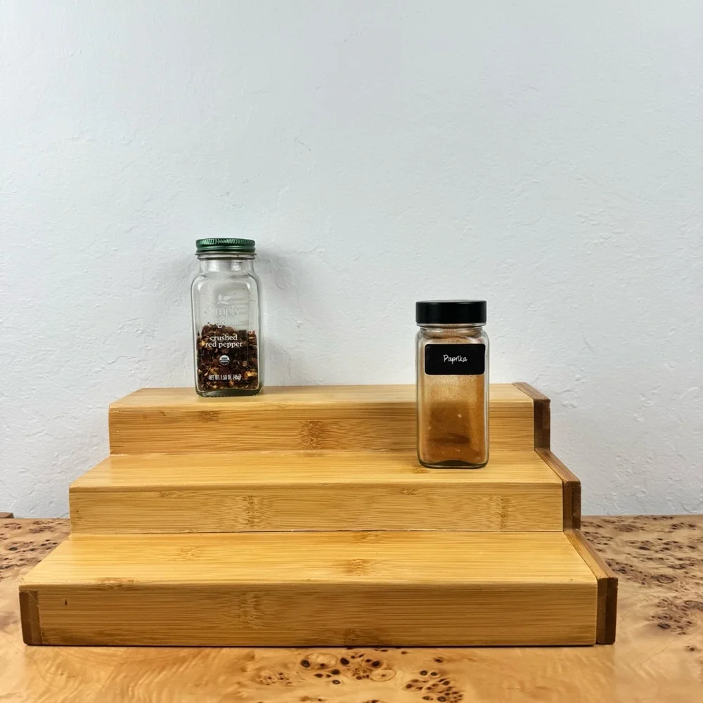 3-Tier Bamboo Expanding Spice Shelf The Container Store $40
